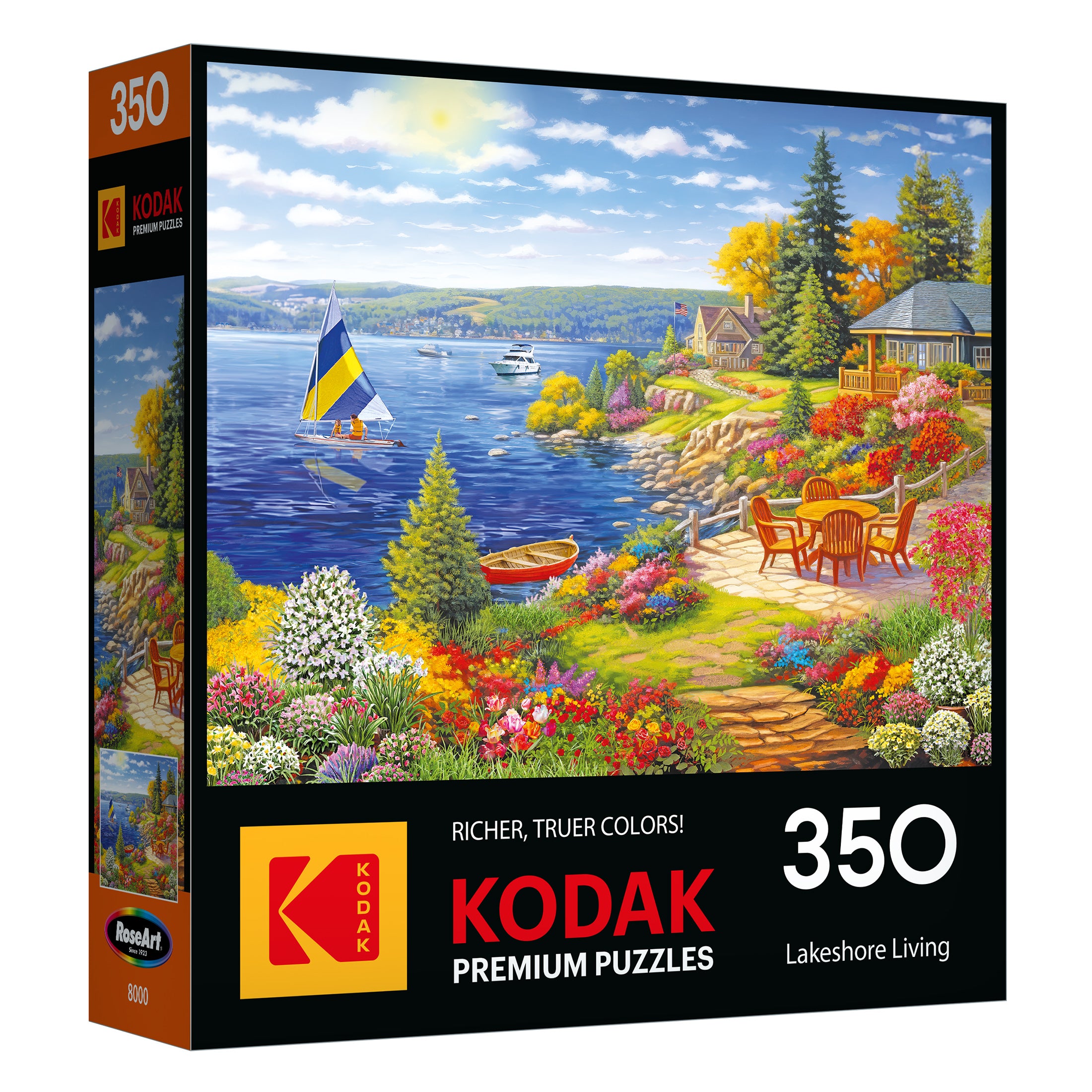 Kukka⚮̈﻿ RoseArt-Kodak Premium-Lakeshore Living 350-Piece Jigsaw Puzzle