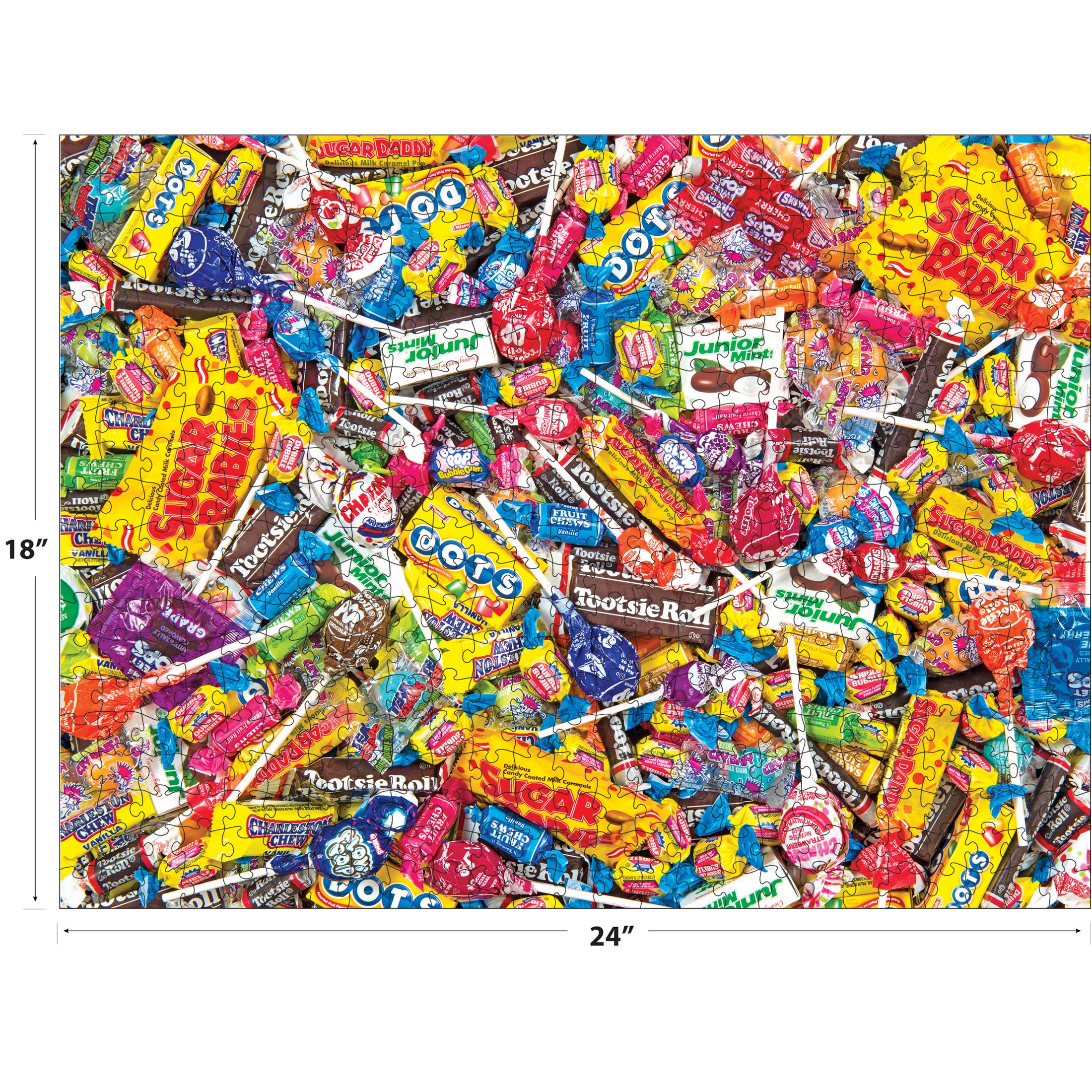 RoseArt-Snack Assortment-Tootsie Mega Mix-500 Piece Jigsaw Puzzle