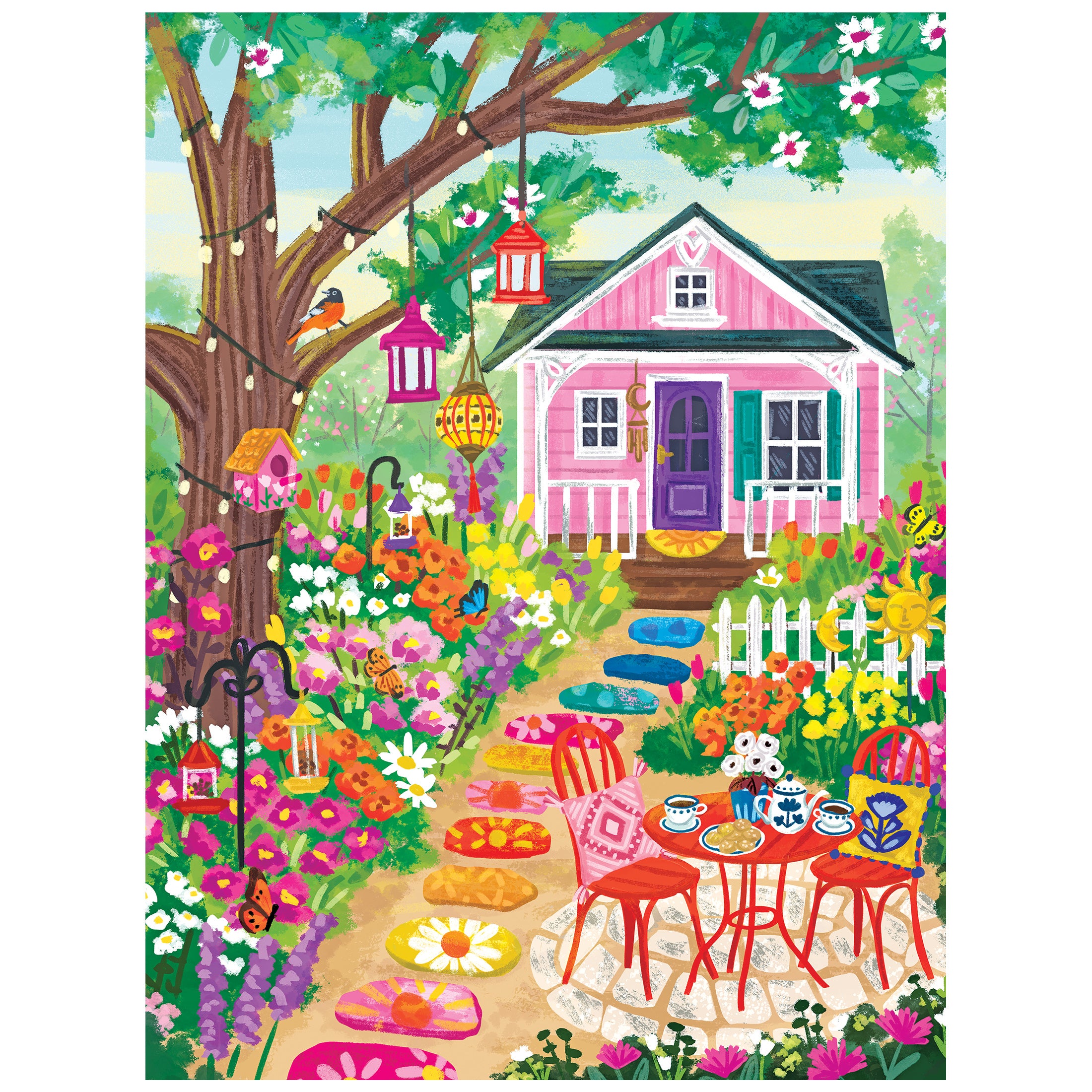 RoseArt-Olivia Gibbs-Floral Garden-300 Piece Jigsaw Puzzle – Cra-Z-Art