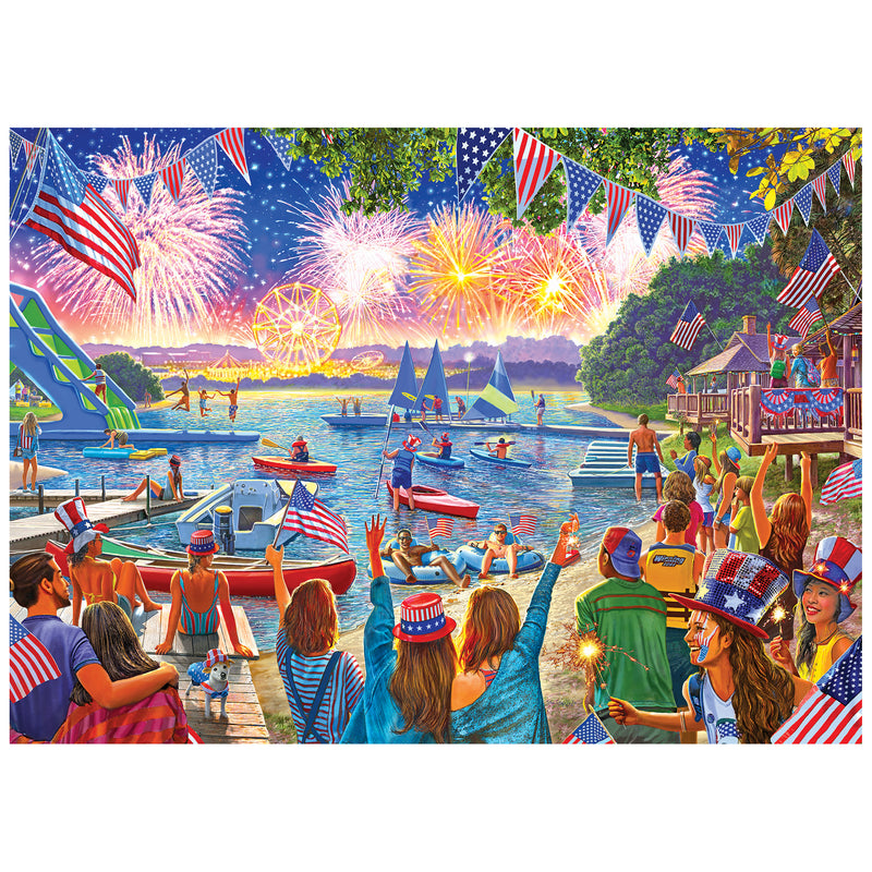 RoseArt-Kodak Premium-4th of July Fireworks 1000-Piece Jigsaw Puzzle