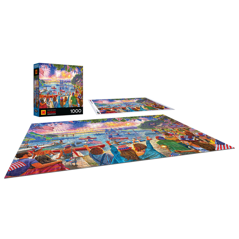 RoseArt-Kodak Premium-4th of July Fireworks 1000-Piece Jigsaw Puzzle