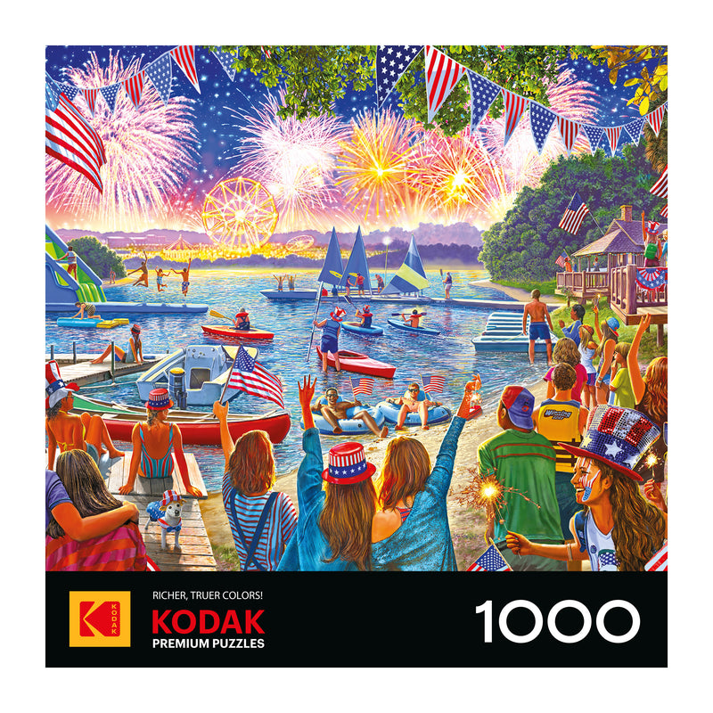 RoseArt-Kodak Premium-4th of July Fireworks 1000-Piece Jigsaw Puzzle