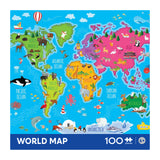 Roseart-Mapa del Mundo-Rompecabezas de 100 Piezas
