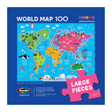 Roseart-Mapa del Mundo-Rompecabezas de 100 Piezas