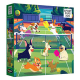 RoseArt Sports Pups Pickleball Pups Puzzle de 300 pièces – Scène amusante de chiens jouant au pickleball