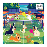 RoseArt Sports Pups Pickleball Pups Puzzle de 300 pièces – Scène amusante de chiens jouant au pickleball