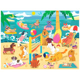 RoseArt Sports Pups Les chiots de volleyball de plage Puzzle de 300 pièces – Scène de plage de chiens