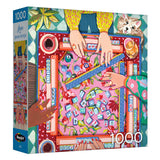 Casse-tête de 1000 pièces RoseArt Hobby Haven Modern Mahjong