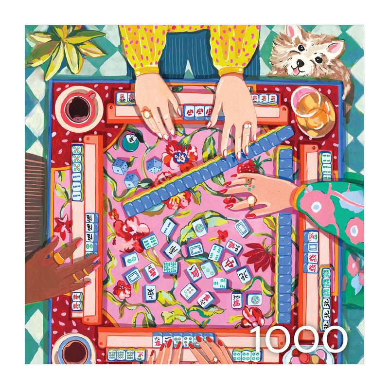 Casse-tête de 1000 pièces RoseArt Hobby Haven Modern Mahjong
