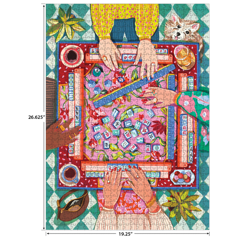 Casse-tête de 1000 pièces RoseArt Hobby Haven Modern Mahjong