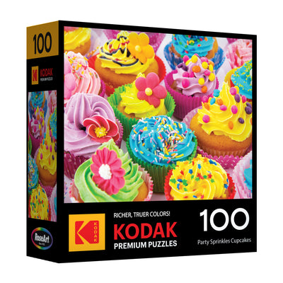 RoseArt-Kodak Premium-Party Sprinkle Cupcakes 100-Piece Jigsaw Puzzle