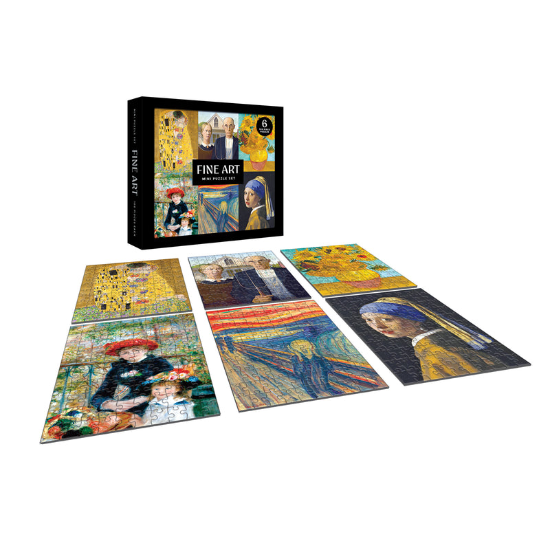RoseArt-Mini Puzzle Set-Fine Art 6 x 100 Piece Puzzles