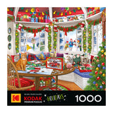 RoseArt-Kodak Rompecabezas premium de 1000 piezas - Casa de pájaros patriótica