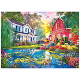 RoseArt-Kodak Premium-Old Country Farmhouse-1000 Piece Jigsaw Puzzle