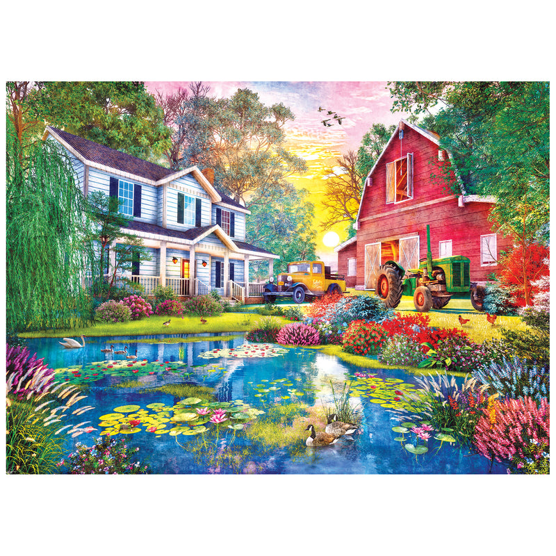 RoseArt-Kodak Premium-Old Country Farmhouse-1000 Piece Jigsaw Puzzle