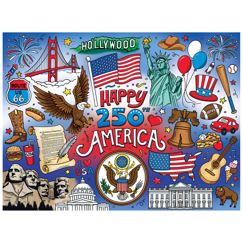 RoseArt-Seasonal-America 250-500 Piece Jigsaw Puzzle