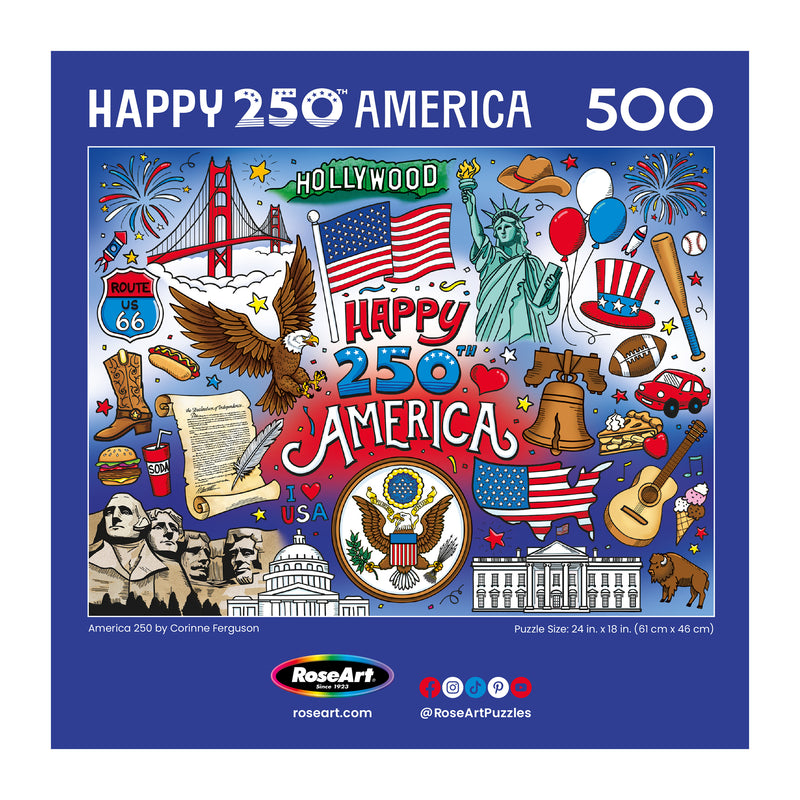 RoseArt-Seasonal-America 250-500 Piece Jigsaw Puzzle