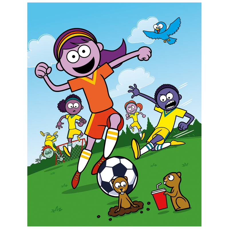 RoseArt - Mad Libs - All Star Sports - 4 x 100 Piece Jigsaw Puzzles