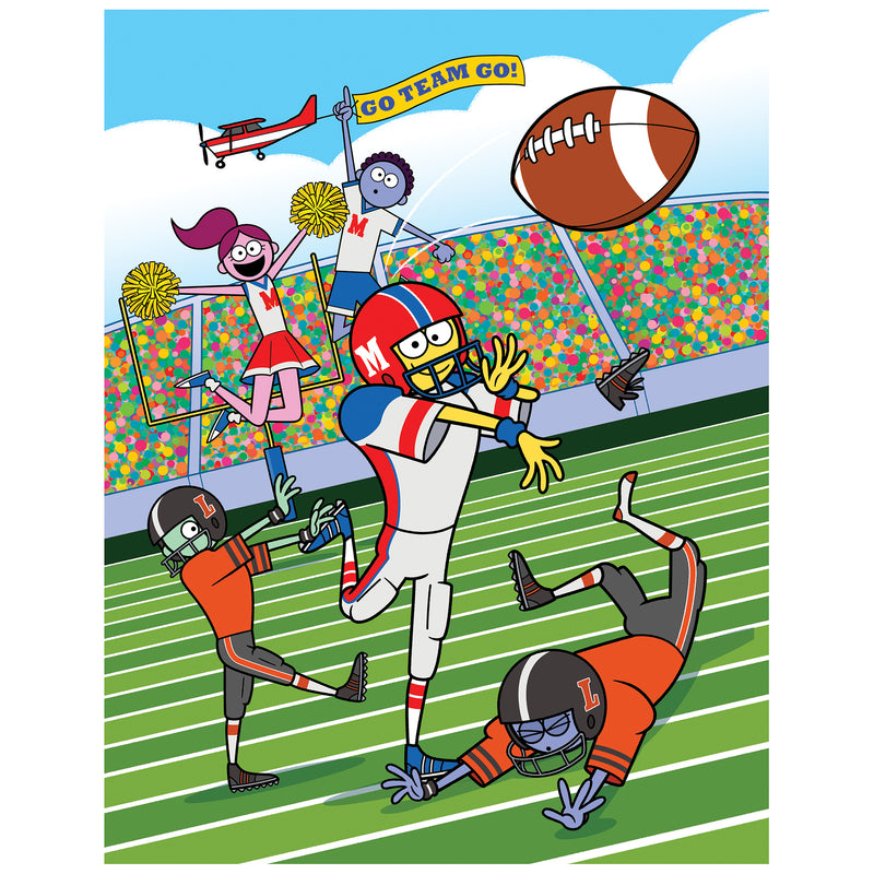 RoseArt - Mad Libs - All Star Sports - 4 x 100 Piece Jigsaw Puzzles