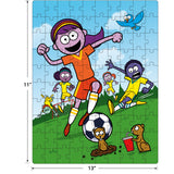 RoseArt - Mad Libs - All Star Sports - 4 x 100 Piece Jigsaw Puzzles