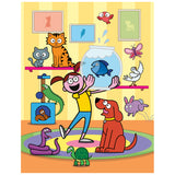 RoseArt - Mad Libs - Family Pets - 4 x 100 Piece Jigsaw Puzzles