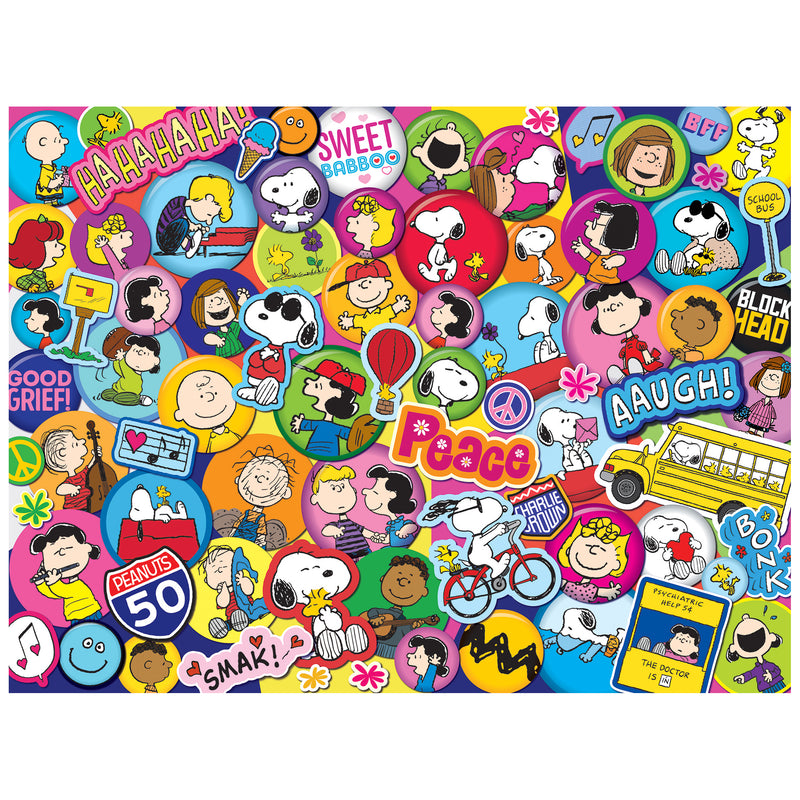 RoseArt-Peanuts-Autocollants Peanuts-Puzzle de 300 pièces