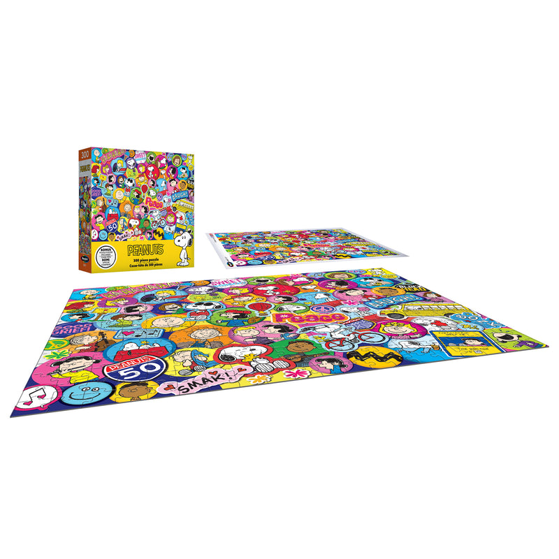 RoseArt-Peanuts-Autocollants Peanuts-Puzzle de 300 pièces