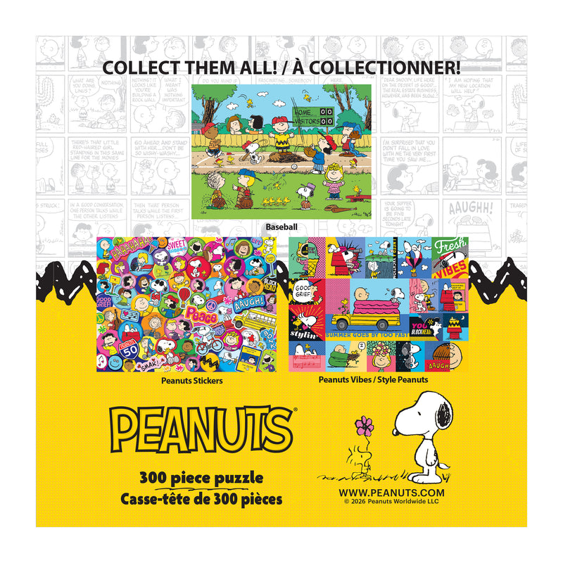 RoseArt-Peanuts-Autocollants Peanuts-Puzzle de 300 pièces