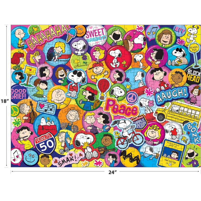RoseArt-Peanuts-Autocollants Peanuts-Puzzle de 300 pièces