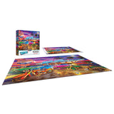 RoseArt-Back To The Past-Drive In Diner-1000 Piece Jigsaw Puzzle