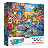 RoseArt - Retour vers le passé - Hollywood Street des années 1950 - Puzzle de 1000 pièces
