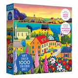 RoseArt-Soft Touch-Whimsical Lighthouse Bay-1000 Piece Jigsaw Puzzle