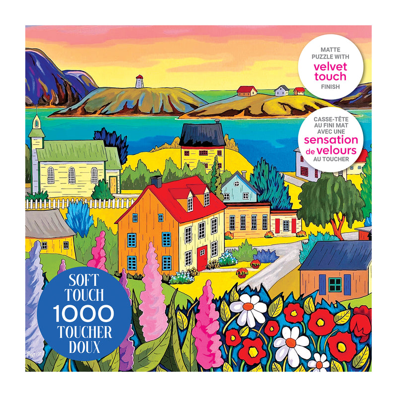 RoseArt-Soft Touch-Whimsical Lighthouse Bay-1000 Piece Jigsaw Puzzle