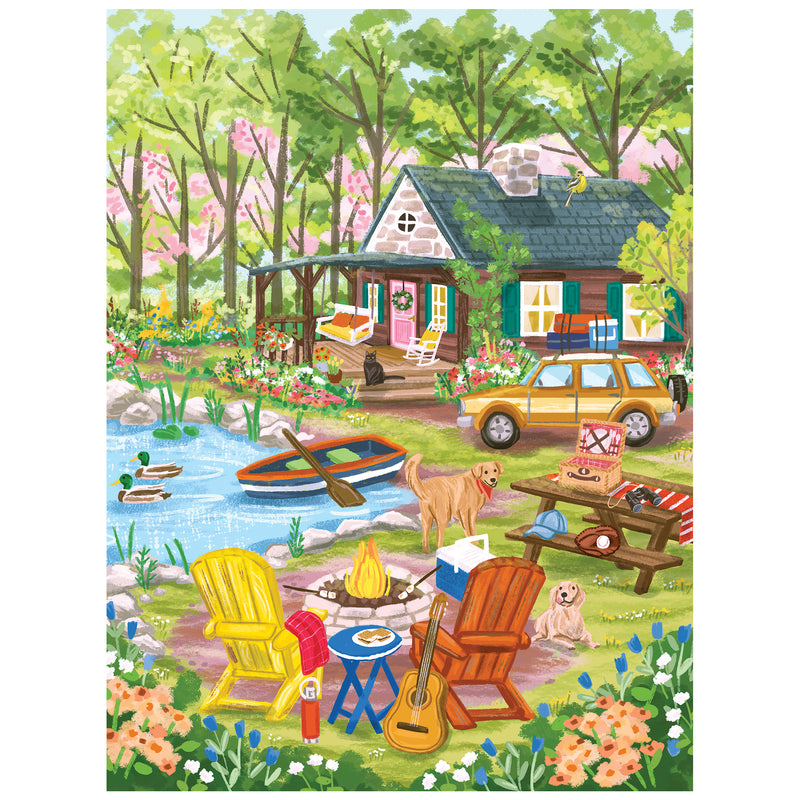 Roseart-Olivia Gibbs-Cabane dans la forêt-Puzzle de 300 pièces