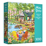 Roseart-Olivia Gibbs-Cabane dans la forêt-Puzzle de 300 pièces