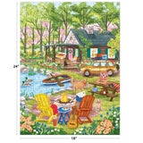Roseart-Olivia Gibbs-Cabane dans la forêt-Puzzle de 300 pièces