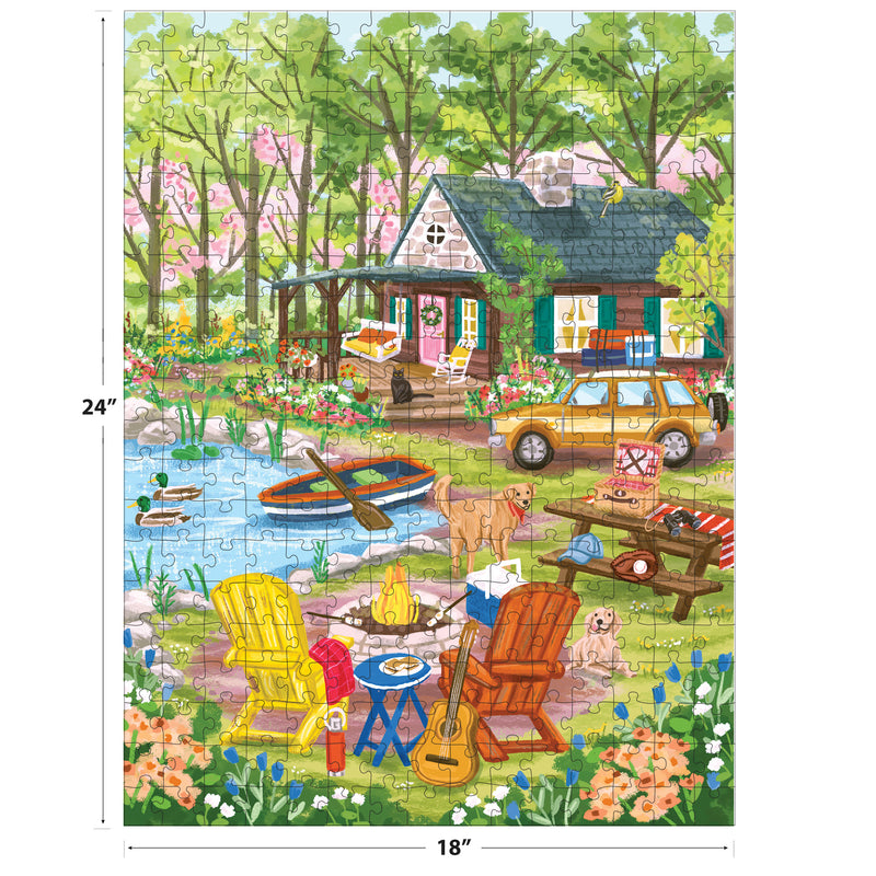 Roseart-Olivia Gibbs-Cabane dans la forêt-Puzzle de 300 pièces