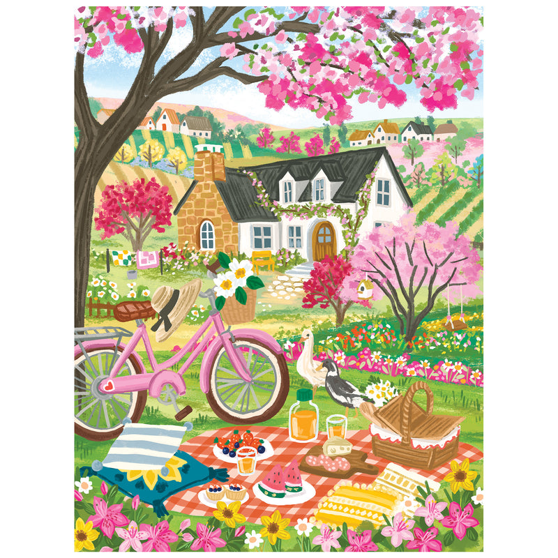 Roseart-Olivia Gibbs-Spring Picnic-300 Piece Jigsaw Puzzle
