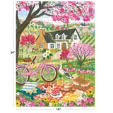 Roseart-Olivia Gibbs-Spring Picnic-300 Piece Jigsaw Puzzle
