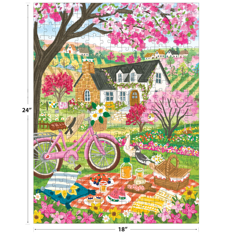 Roseart-Olivia Gibbs-Spring Picnic-300 Piece Jigsaw Puzzle