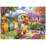 RoseArt-Hobby Haven-Beekeeper's Garden-1000 Piece Jigsaw Puzzle
