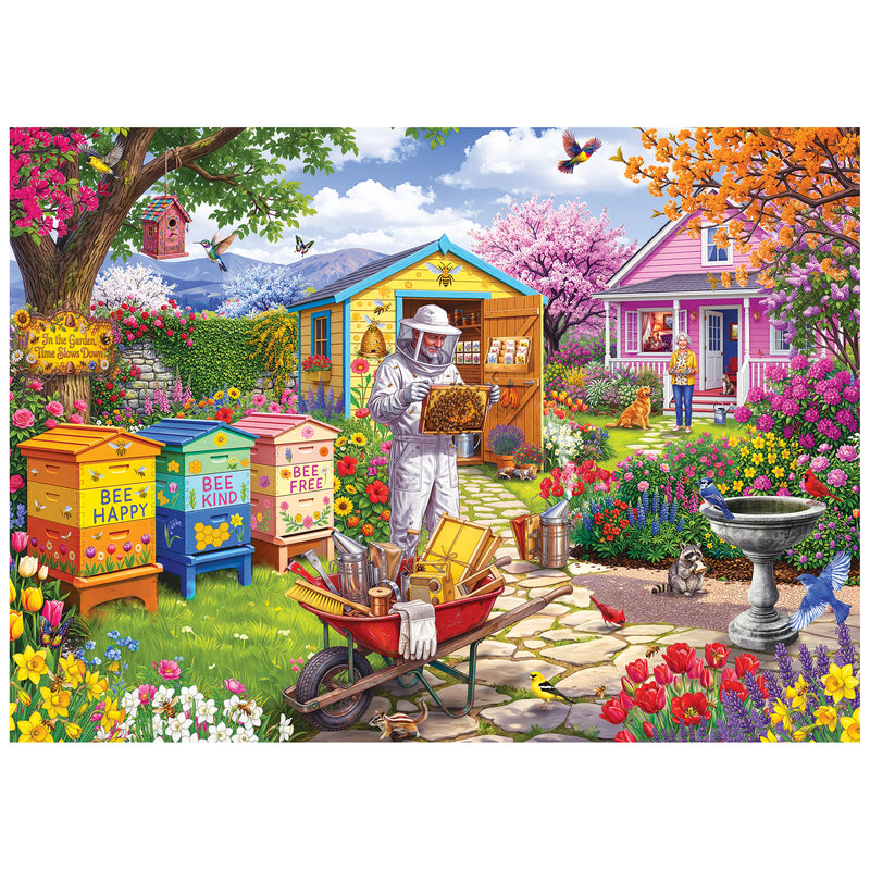 RoseArt-Hobby Haven-Beekeeper's Garden-1000 Piece Jigsaw Puzzle