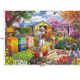 RoseArt-Hobby Haven-Beekeeper's Garden-1000 Piece Jigsaw Puzzle