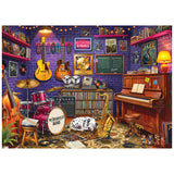 RoseArt-Hobby Haven-Jazzy Music Room-1000 Piece Jigsaw Puzzle