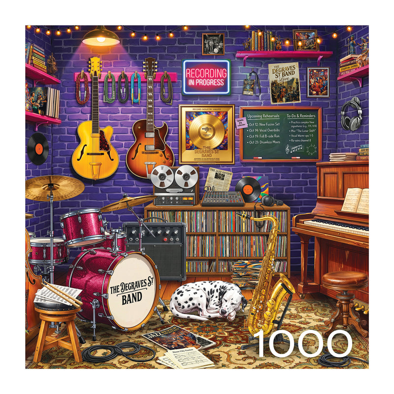 RoseArt-Hobby Haven-Jazzy Music Room-1000 Piece Jigsaw Puzzle
