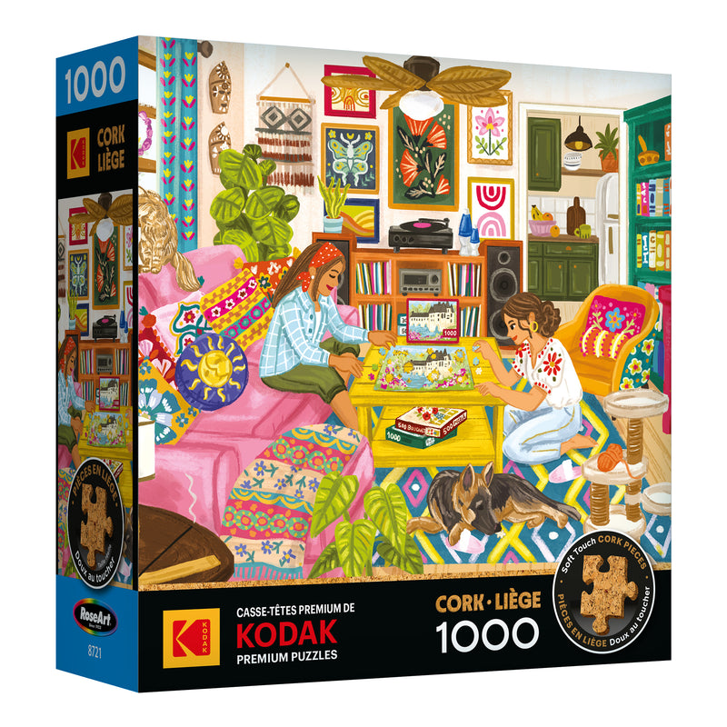 ROSEART - KODAK PREMIUM CORK - MAISON AU BORD DU LAC - PUZZLE DE 1000 PIÈCES