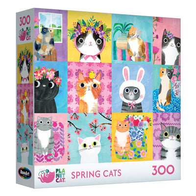 RoseArt-Planet Cat-Spring Cats-300 Piece Jigsaw Puzzle