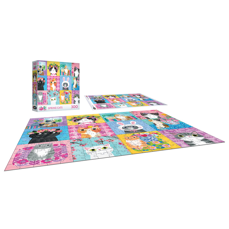 RoseArt-Planet Cat-Spring Cats-300 Piece Jigsaw Puzzle