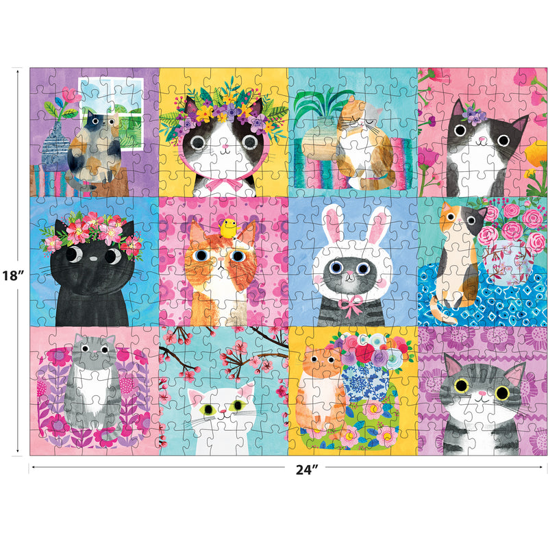 RoseArt-Planet Cat-Spring Cats-300 Piece Jigsaw Puzzle