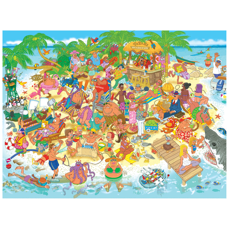 Roseart-Chaos de dessins animés-Hilarité portuaire-Puzzle de 500 pièces
